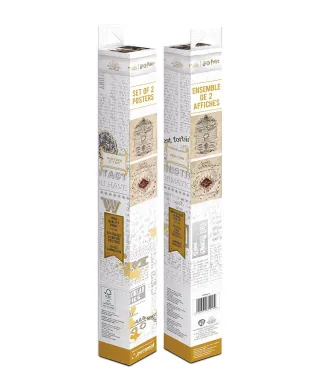 Harry Potter Map and School List - zestaw 2 plakatów