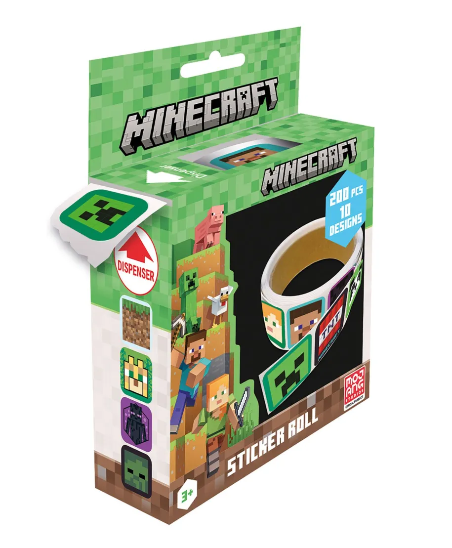 Minecraft - naklejki na rolce
