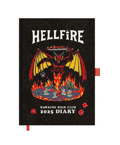 Stranger Things Hellfire Club - kalendarz książkowy A5 2025