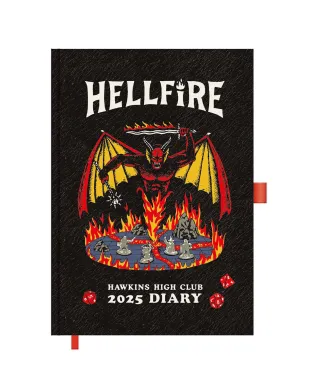 Stranger Things Hellfire Club - kalendarz książkowy A5 2025