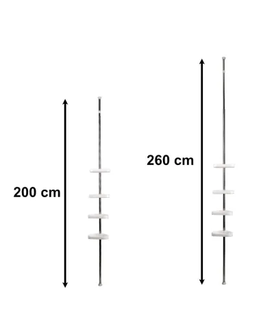 ZAC WHITE Półka Łazienkowa teleskopowa23x14xhmax260cm