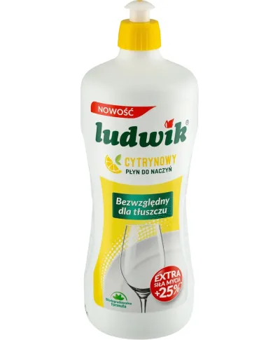 LUDWIK Płyn do naczyń 900g cytryna