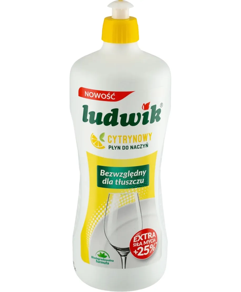 LUDWIK Płyn do naczyń 900g cytryna