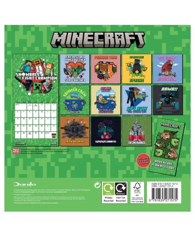 Minecraft - mini kalendarz 2025