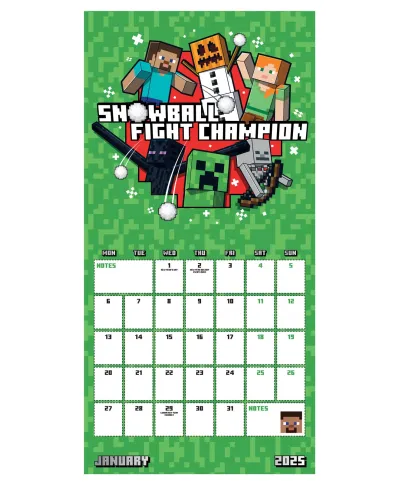 Minecraft - mini kalendarz 2025