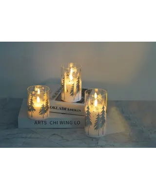 NIKOLAO Świeca Led 7,5xh10cm