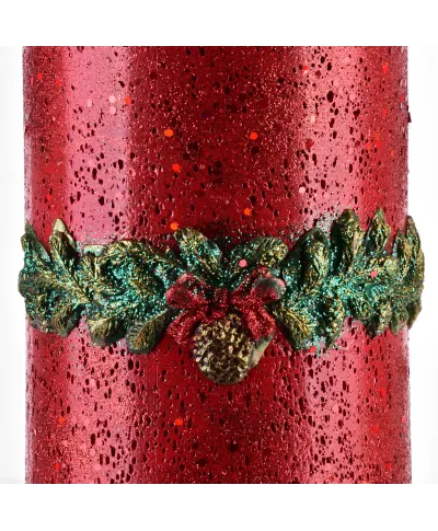 ŚWIECA LAMPION WALEC WIANEK CZERWONY 120