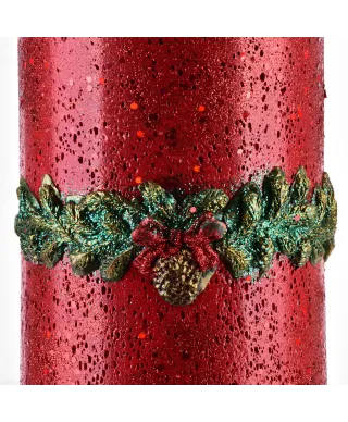 ŚWIECA LAMPION WALEC WIANEK CZERWONY 240