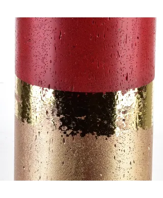 ŚWIECA LAMPION WALEC OMBRE RED 240