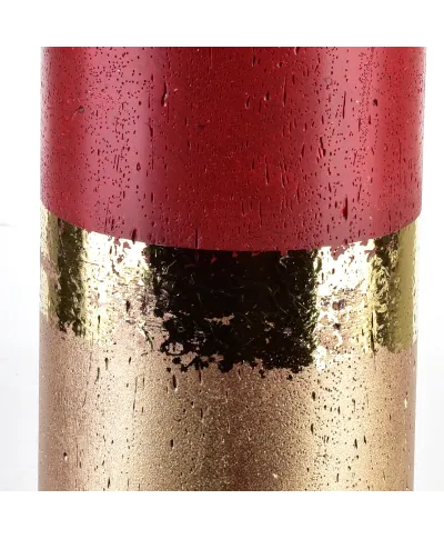 ŚWIECA LAMPION WALEC OMBRE RED 360