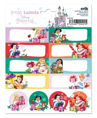 Disney Princess - naklejki świąteczne