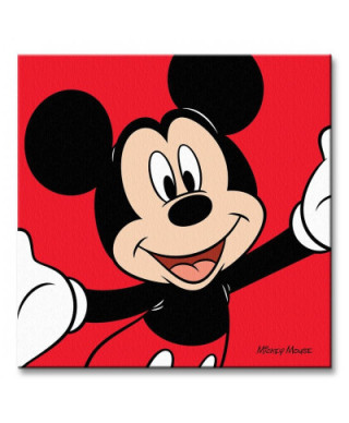 Obraz na płótnie - Mickey Mouse (Red)