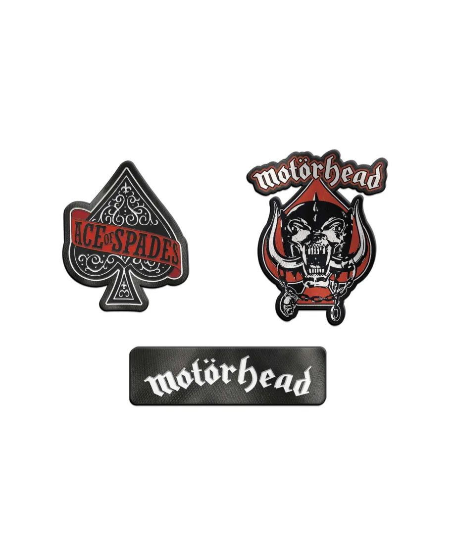Motorhead - zestaw 3 naszywek, naprasowanek