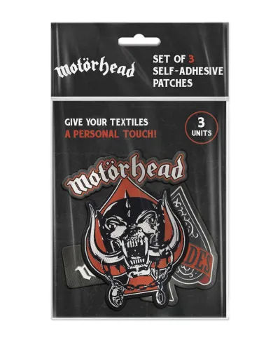 Motorhead - zestaw 3 naszywek, naprasowanek