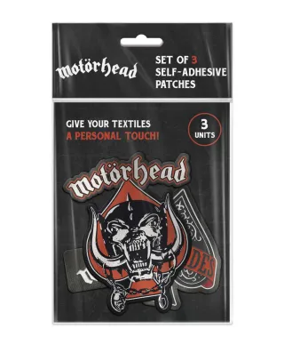Motorhead - zestaw 3 naszywek, naprasowanek