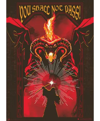 Lord Of The Rings Balrog You Shall Not Pass - plakat