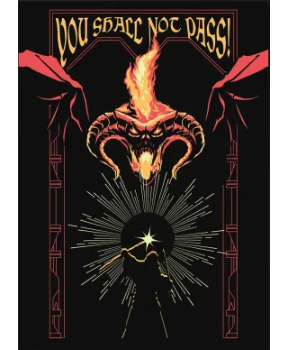 Lord Of The Rings Balrog You Shall Not Pass - plakat