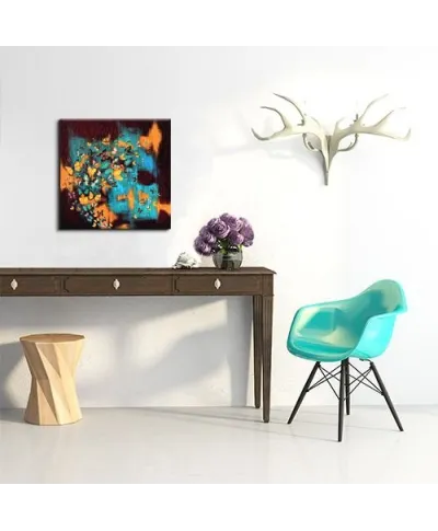 Obraz do salonu - Butterflies On Turquoise