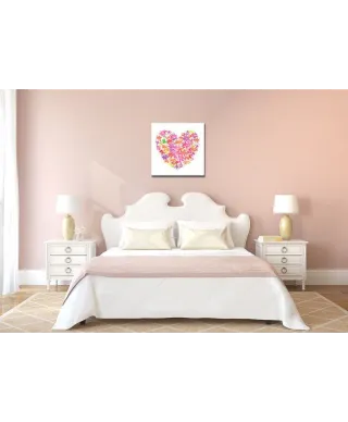 Obraz do salonu - Floral Heart