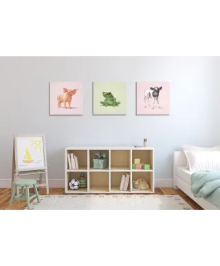 Obraz dla dzieci - Krówka - 40x40 cm