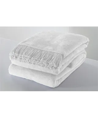 Koc Mocadesign 150x200 kolor biały