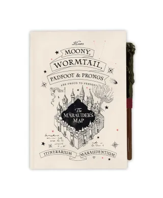 Harry Potter The Marauder's Map - notes z długopisem