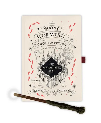 Harry Potter The Marauder's Map - notes z długopisem