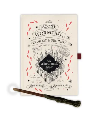 Harry Potter The Marauder's Map - notes z długopisem