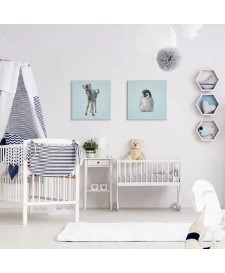 Obraz dla dzieci - Zebra - 40x40 cm