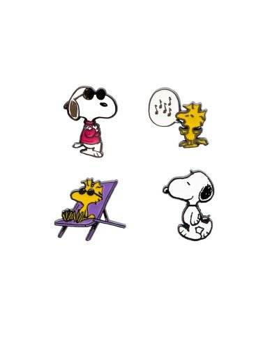 Snoopy - zestaw 4 przypinek