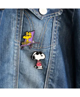 Snoopy - zestaw 4 przypinek