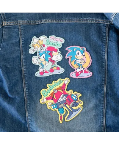 Sonic The Hedgehog - zestaw 3 naszywek, naprasowanek