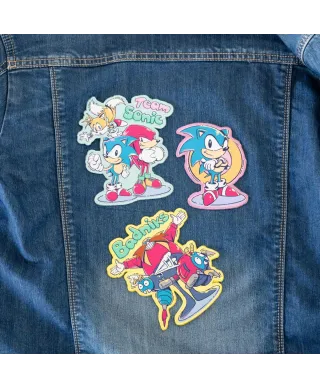 Sonic The Hedgehog - zestaw 3 naszywek, naprasowanek