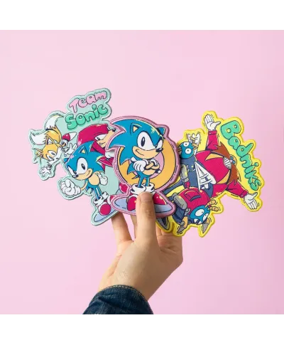 Sonic The Hedgehog - zestaw 3 naszywek, naprasowanek