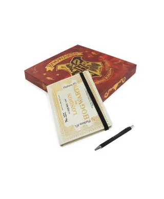 Harry Potter Gold - zestaw na prezent notes i długopis