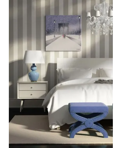 Obraz do sypialni - Nighttime Stroll Across Brooklyn Bridge - New York