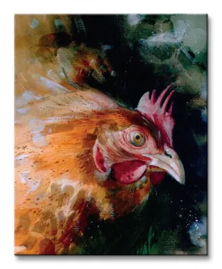 Obraz do salonu - Brown Chicken