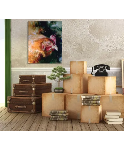 Obraz do salonu - Brown Chicken