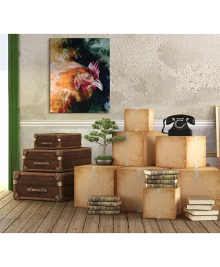 Obraz do salonu - Brown Chicken