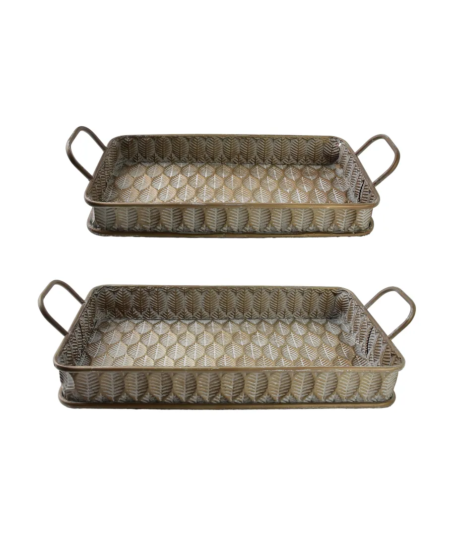 VINTAGE GLOW Komplet 2 tacXL:56,5X28XH11 L:50,5X24XH10CM