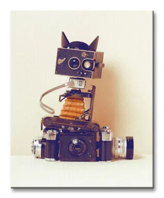 Obraz do salonu - Robot Cat