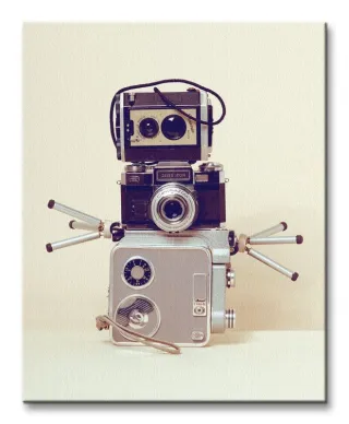Obraz do salonu - Robot Hands
