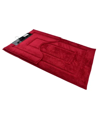 ZAC Komplet 2 Dywaników Łazienkowych 50x40/50x80cm czerwony