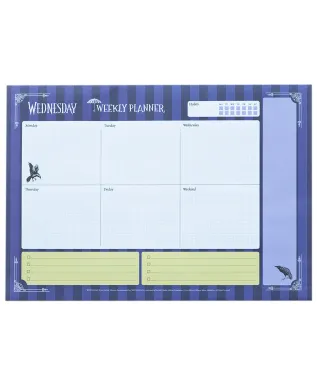 Wednesday Raven - planer tygodniowy A4