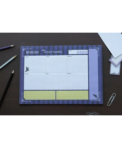 Wednesday Raven - planer tygodniowy A4
