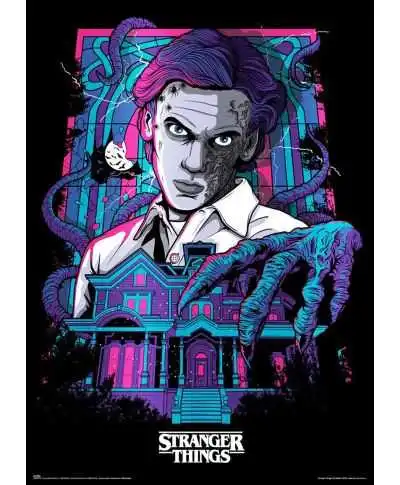 Stranger Things Vecna - świecący plakat