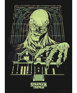Stranger Things Vecna - świecący plakat