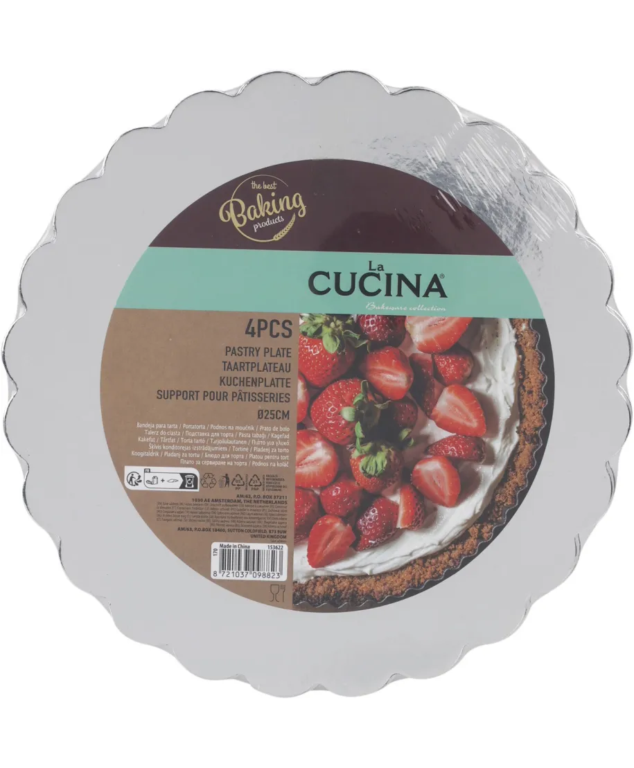 KOMPLET 4SZT. PODKŁADÓW DO CIASTA