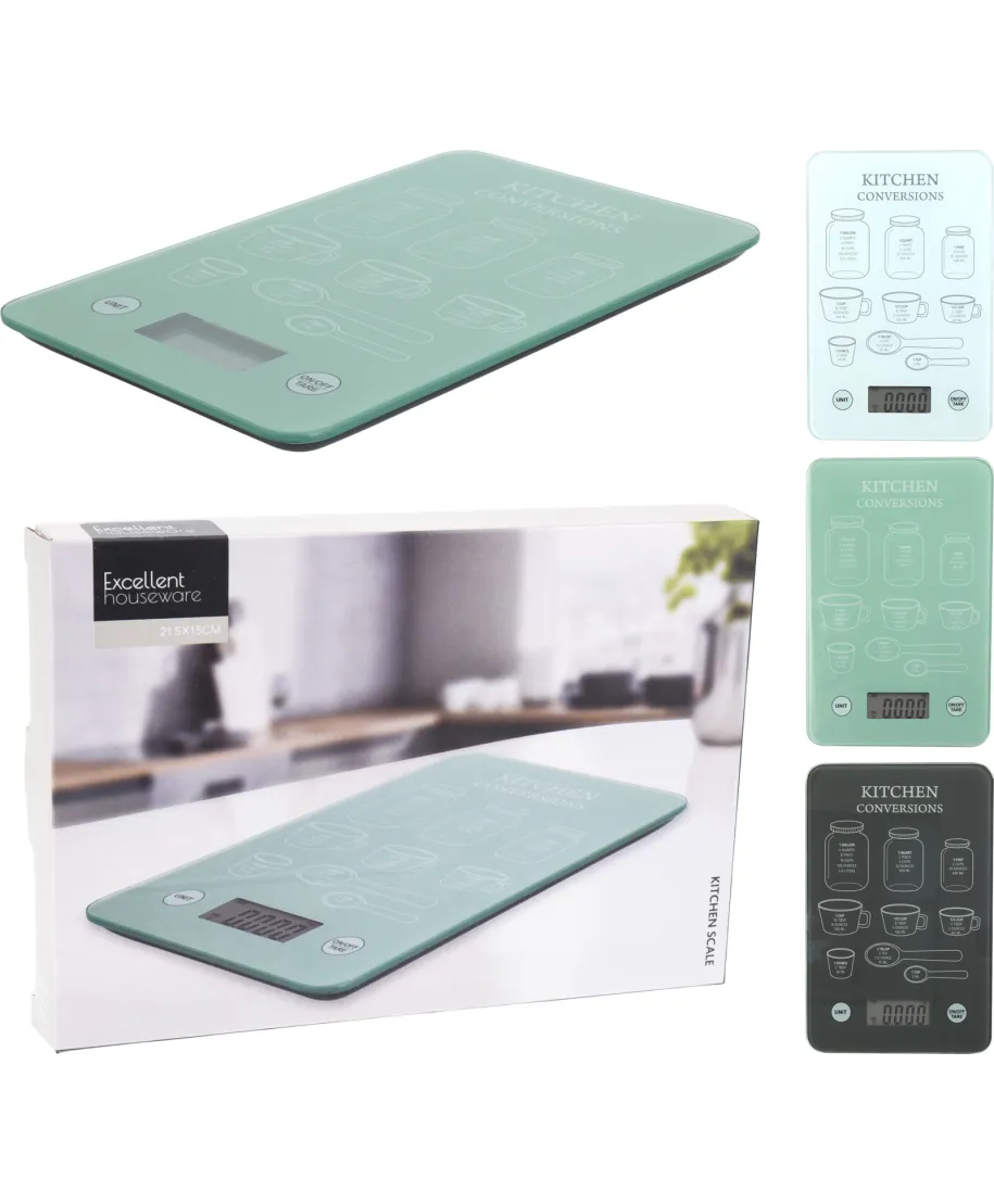 WAGA KUCHENNA SZKLANA 3  rodzaje