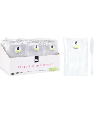 KOMPLET 25 WIDELCÓW PLASTIKOWYCH WIELORAZOWYCH 17,5CM